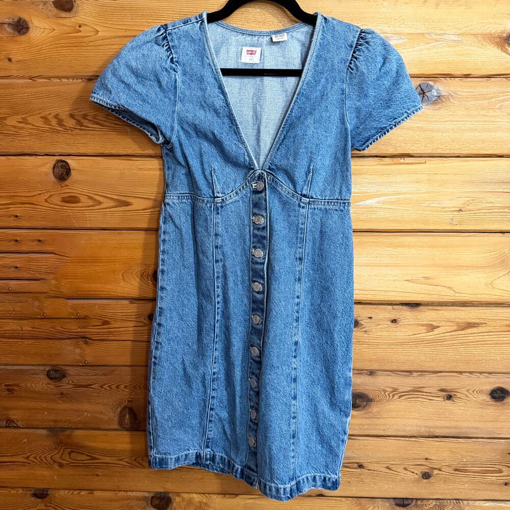 Levi's Denim Mini Dress in Mid Wash Size XS